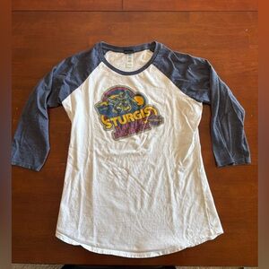 🏍️ Vintage Harley-Davidson® Sturgis, SD 3/4 Sleeve Dealership T-Shirt Large